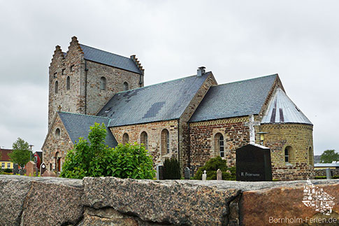 Die Aa Kirche in Aakirkeby, Bornholm, Dänemark