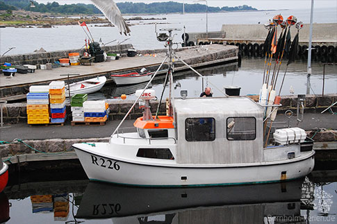 Fischerboot, Hafen, Arsdale, Insel Bornholm, Daenemark