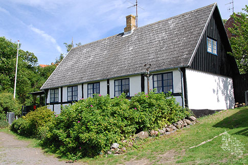 Typisches historisches Haus in Vang, Bornholm, Dänemark