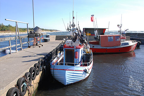 Hafen Soemarken, Suedbornholm, Insel Bornholm, Ostsee, Daenemark