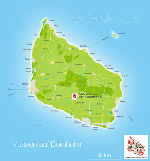 Erlebniszentrum Naturbornholm, Aakirkeby, Insel Bornholm, Dänemark
