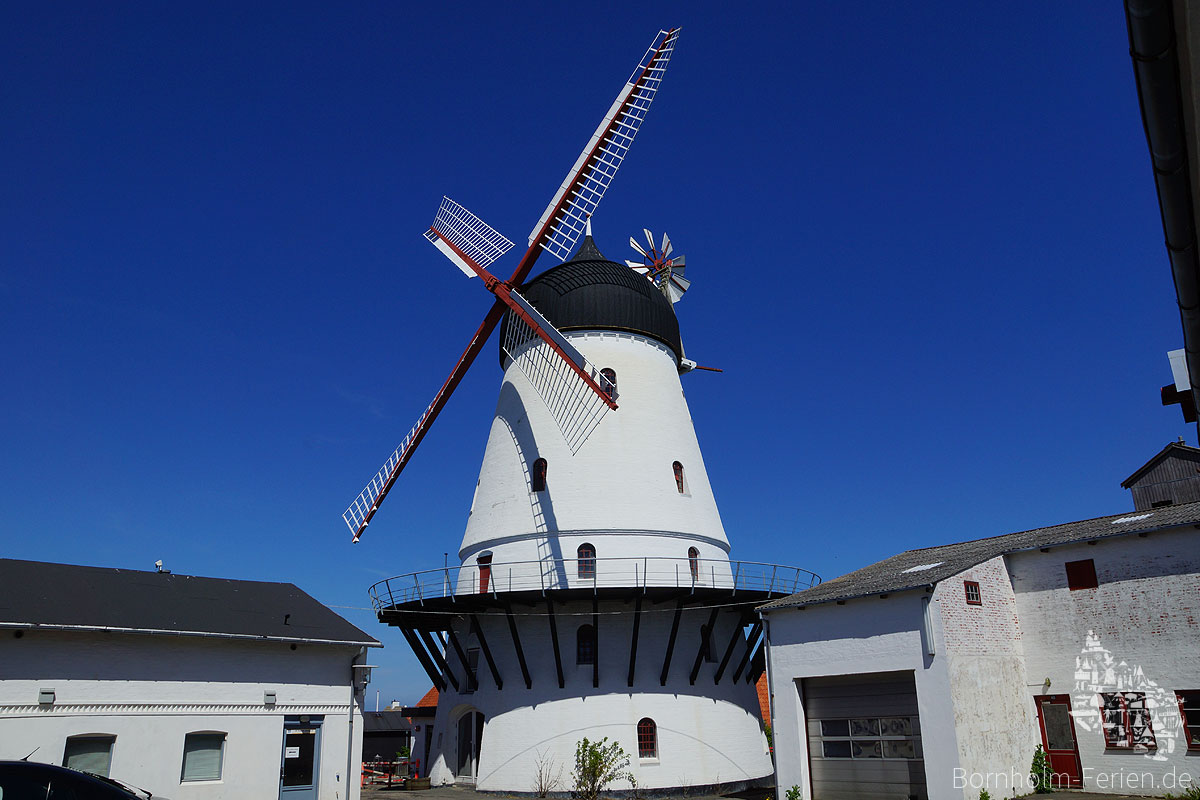 Kullmanns Mølle, Gudhjem - die größte Mühle Dänemarks, Insel Bornholm