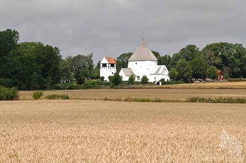 Die Rundkirche von Nylars, Insel Bornholm, Dänemark