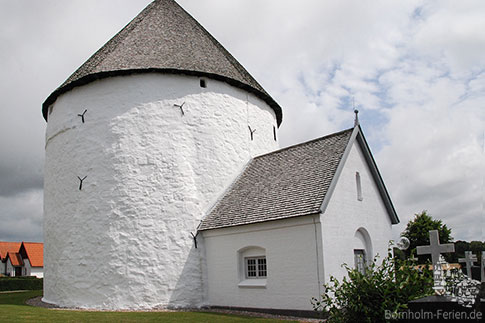 Die Rundkirche von Nylars, Bornholm, Dänemark