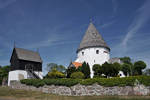 Olsker Rundkirche, Insel Bornholm, Daenemark