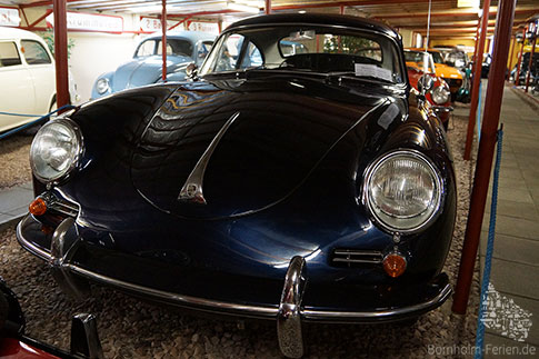 Porsche Oldtimer im Automuseum von Bornholm, Dänemark