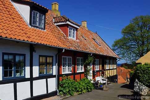 Historische Idylle in Svaneke, Insel Bornholm, Daenemark